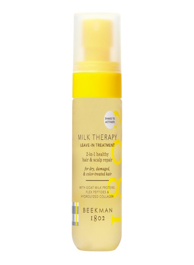 Beekman 1802 Milk Therapy Peptide Leave-In Treatment – Tames Frizz & Deeply Hydrates With Goat Milk Proteins, Brazilian Flex Peptide Bond & Hydrolyzed Collagen, Sulfate Free, 2 fl oz - Image 1